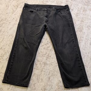 Levi's Men's Washed Black Relaxed Jeans